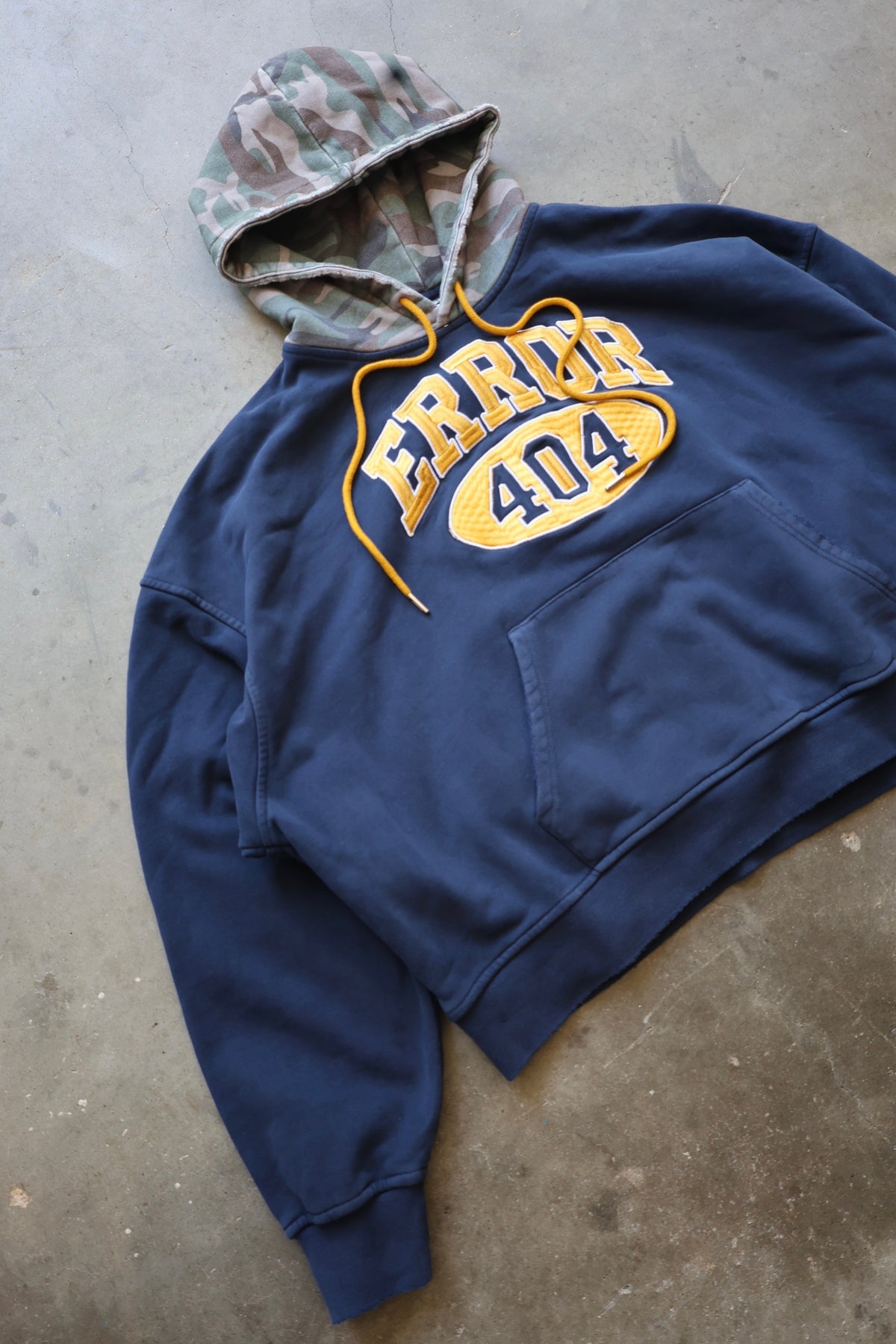 404 Shell Hoodie Navy/Camo